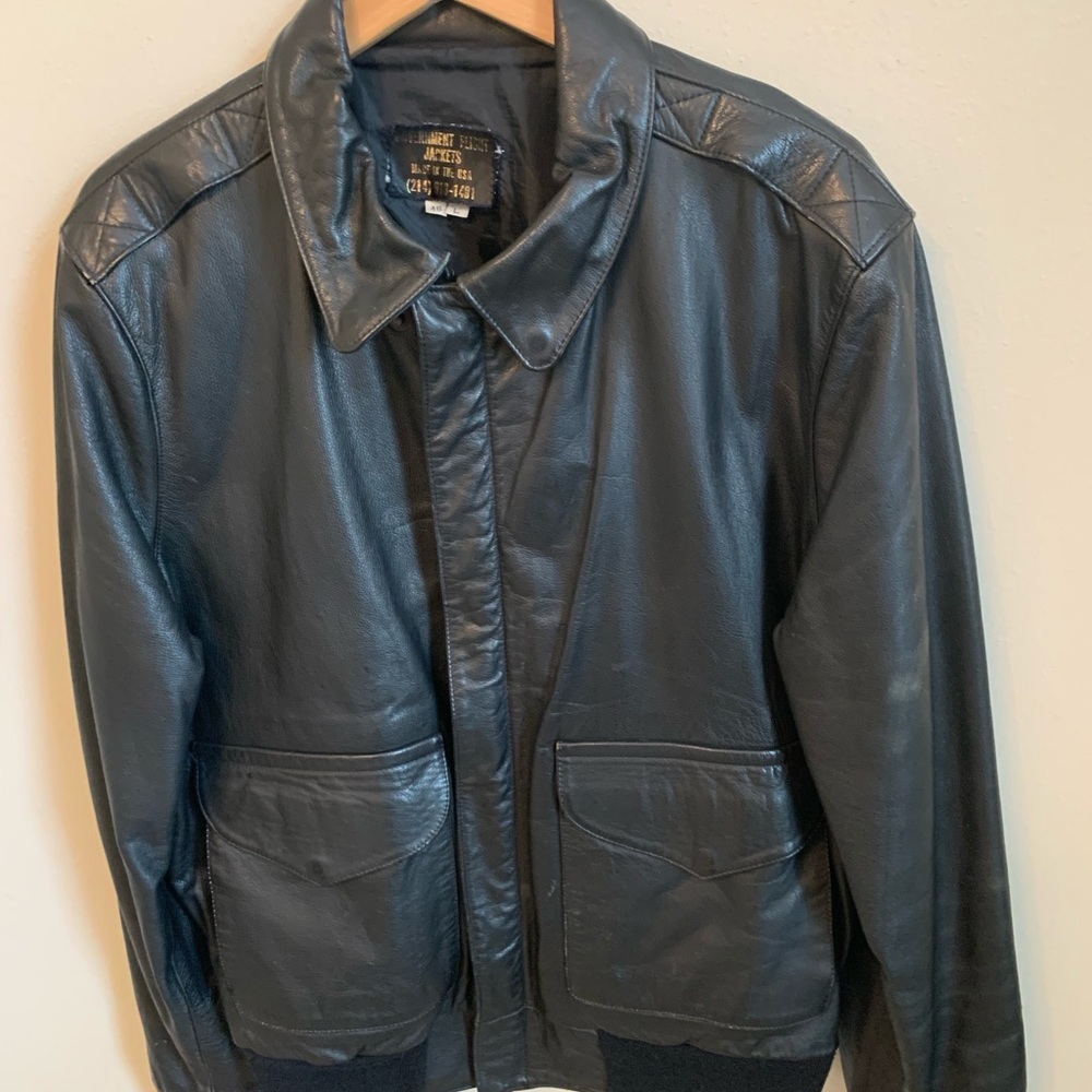 Authentic Men’s Leather Flight Jacket